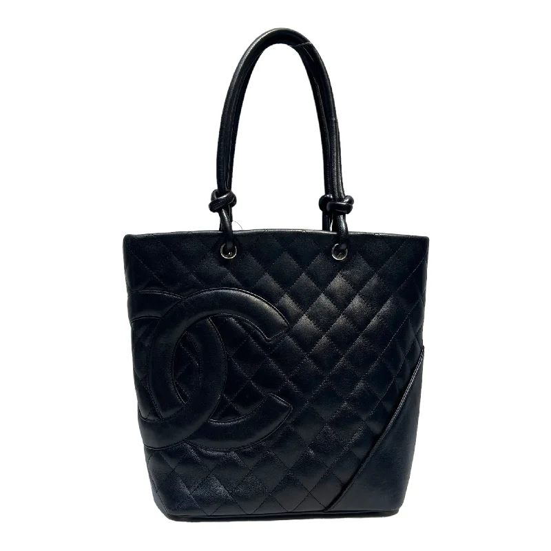 Chic women's bags with round shape and metallic accents for a unique style-CHANEL/Hand Bag/Leather/BLK