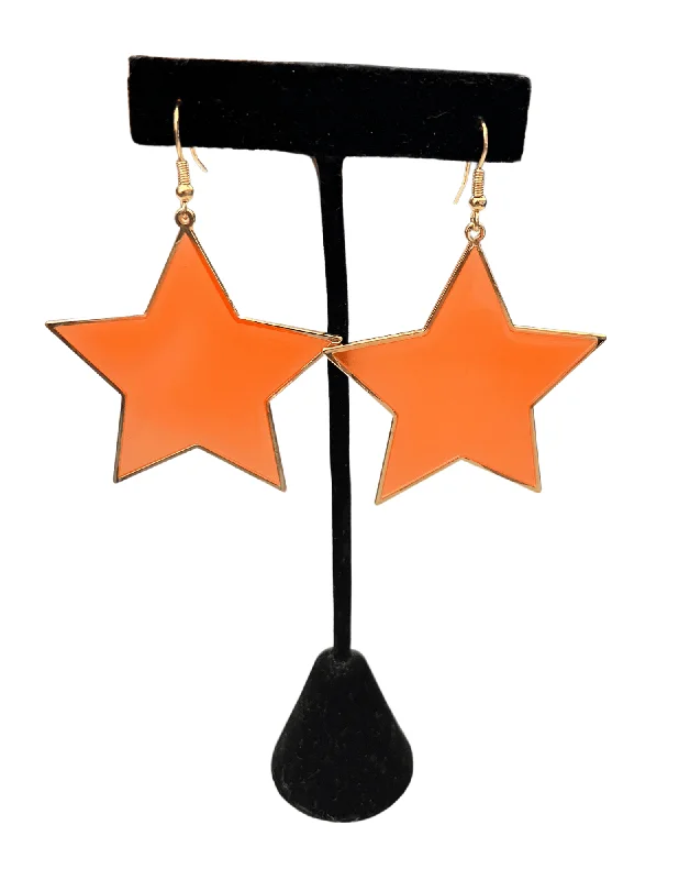 Drop Earrings for Party Look -Opaque Star Earrings