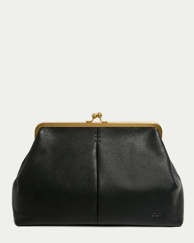 Trendy women's bags with color-blocking details and chic strap design for fashion-forward appeal-Grace Oversized Clutch