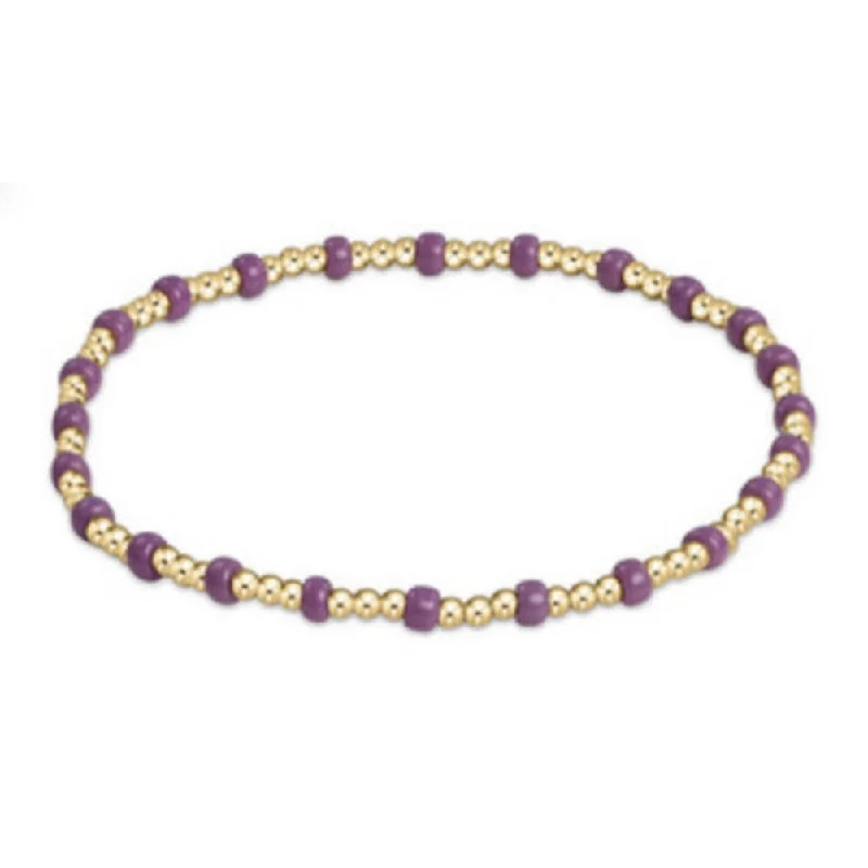 Bracelets with sunstone gems for fiery shine -enewton 6.25" Gameday Hope Sincerity Bracelet Purple