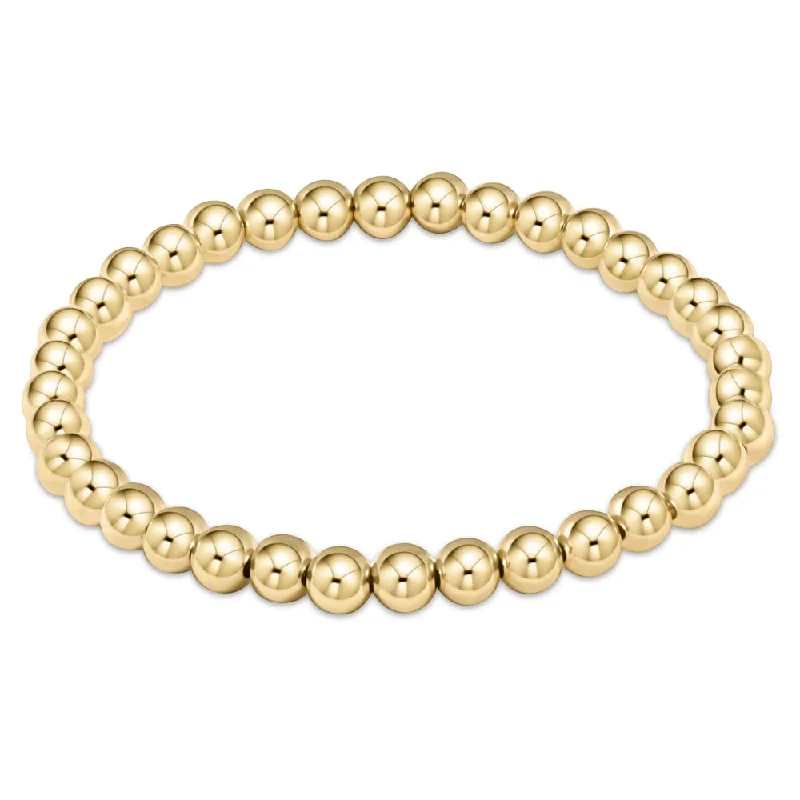 Bracelets with open cuff for easy wear -enewton 7.25" extends Classic Gold Bead Bracelet - 5mm