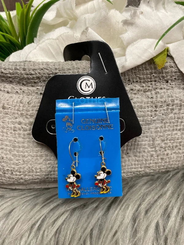 Push Back Drop Earrings for Convenience -Earrings Dangle/drop By Disney Store