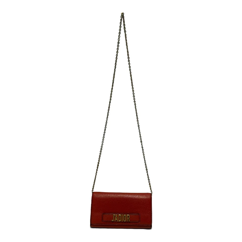 Women's bags with functional compartments and sleek, clean lines for practicality and style-Christian Dior/Clutch Bag/Leather/RED/