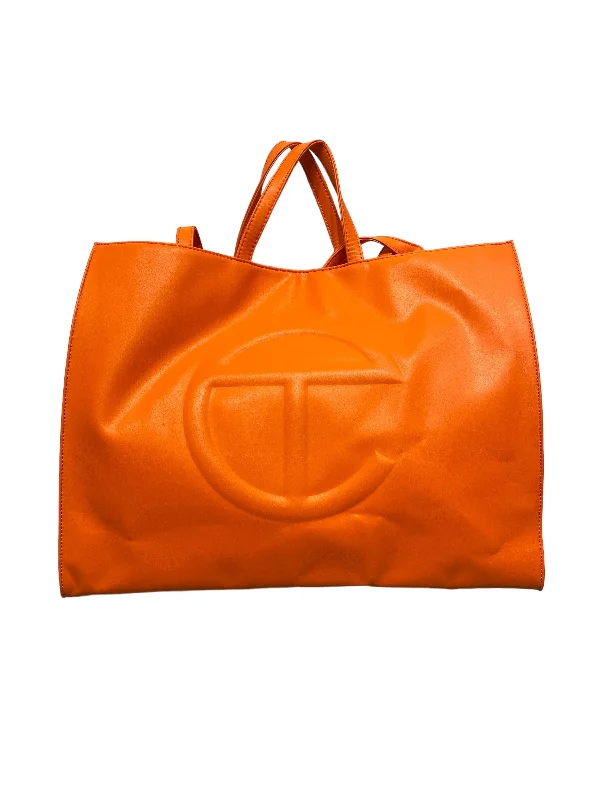 Women's bags with unique geometric shapes and bold color combinations for statement fashion-Telfar/Tote Bag/L/ORN/