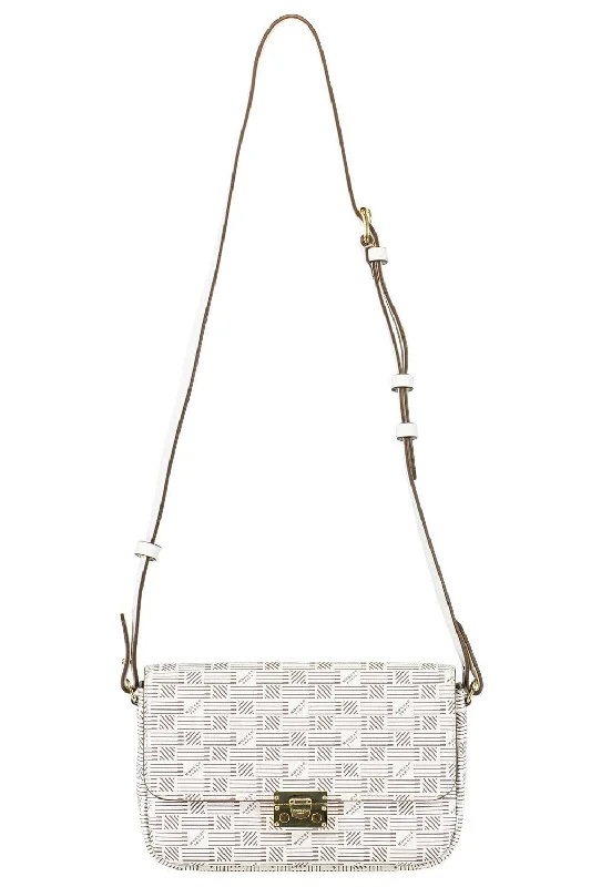 Fashionable women's bags with leather straps and contrast stitching for a modern look-Croisette Crossbody PM - Milk