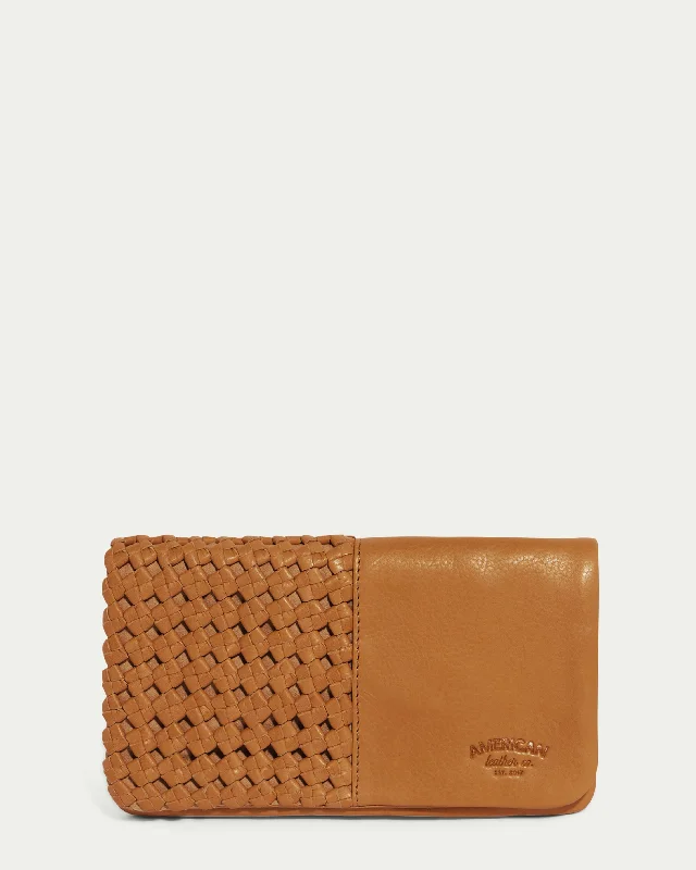 Women's bags with foldable design and lightweight material for easy portability-Webster Woven Bifold Wallet