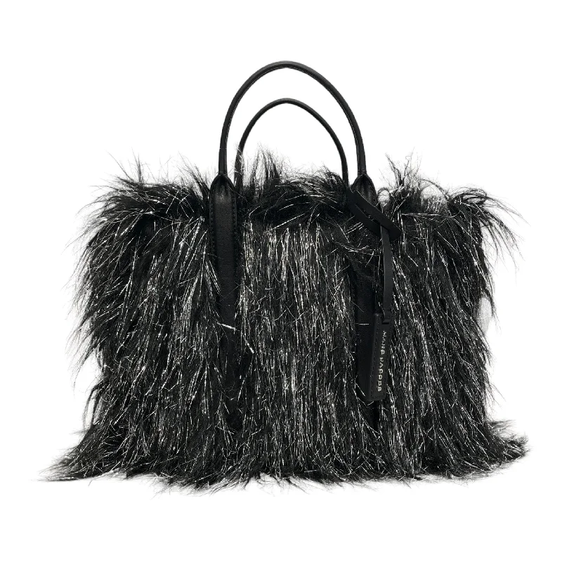 Women's bags with minimalist design and smooth leather finish for subtle elegance-MARC JACOBS/The Creature Tote Bag/BLK/SLV