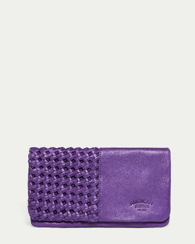 Women's bags with structured shape and smooth leather finish for a timeless design-Webster Woven Bifold Wallet