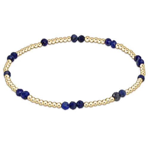 Bangles with personalized initial charm engravings -enewton 6.25" Hope Unwritten Gemstone Bracelet - Fall/Winter 2024 - Lapis