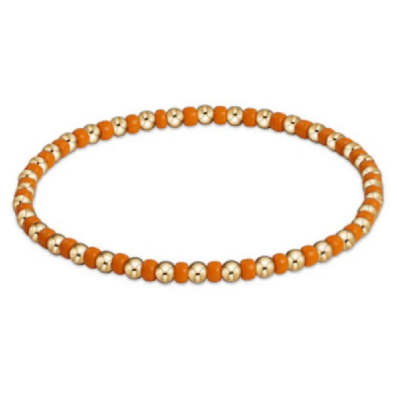 Bangles with raw citrine for sunny charm -enewton 6.25" Gameday Hope Grateful Bracelet - Orange