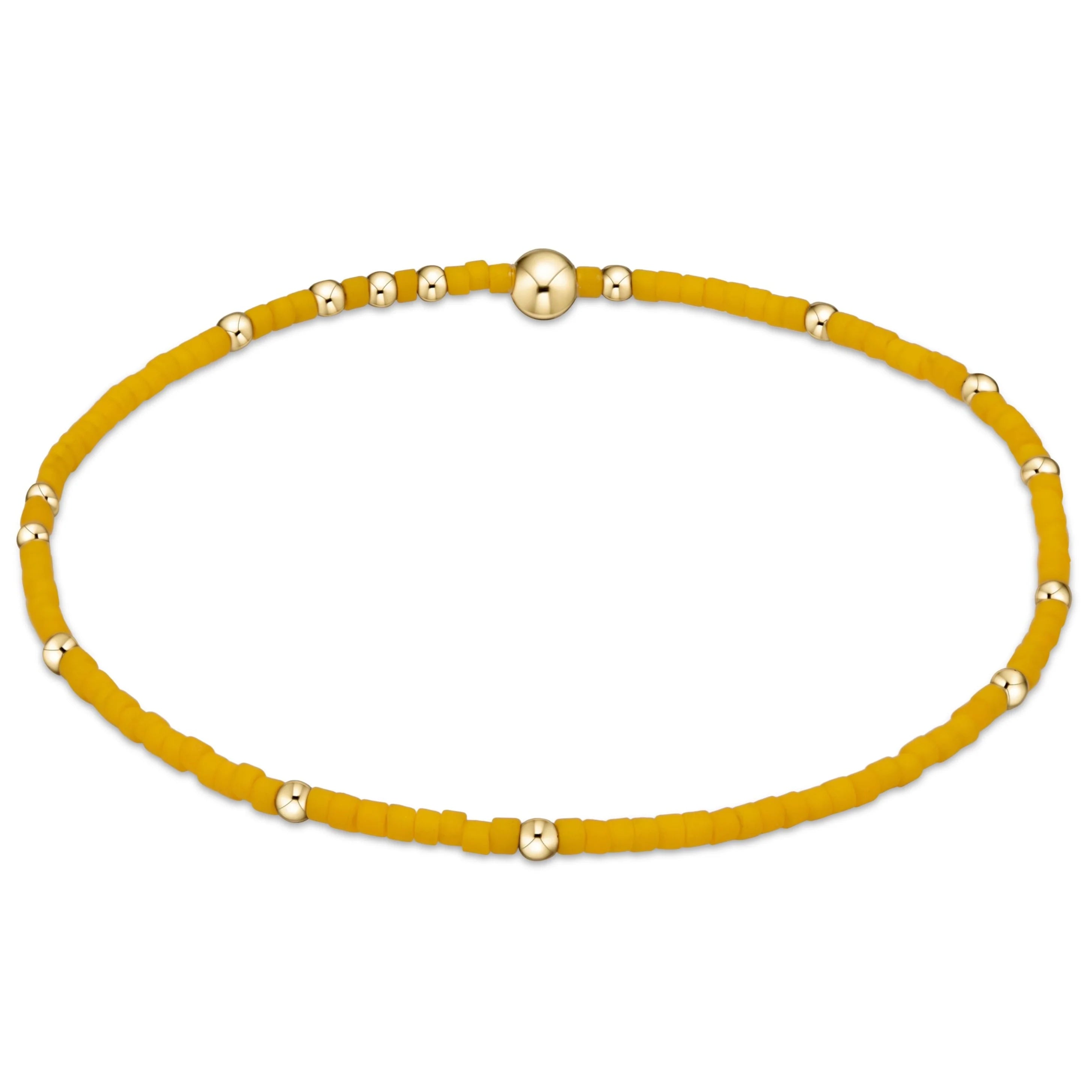 Bangles with natural amber for warm glow -enewton 5.5" egirl Gameday Hope Unwritten Bracelet -Golden Yellow