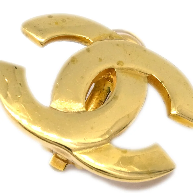 Drop Earrings for Mother's Day -Chanel CC Earrings Clip-On Gold 02P