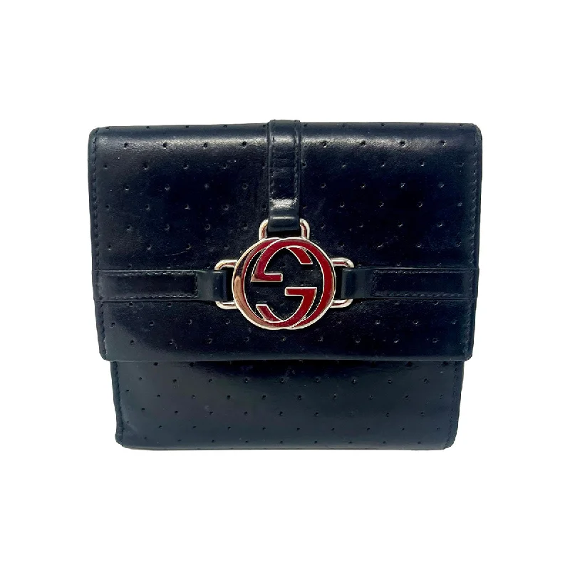 Women's bags with floral embroidery and soft leather for boho-inspired looks-Gucci Compact Wallet