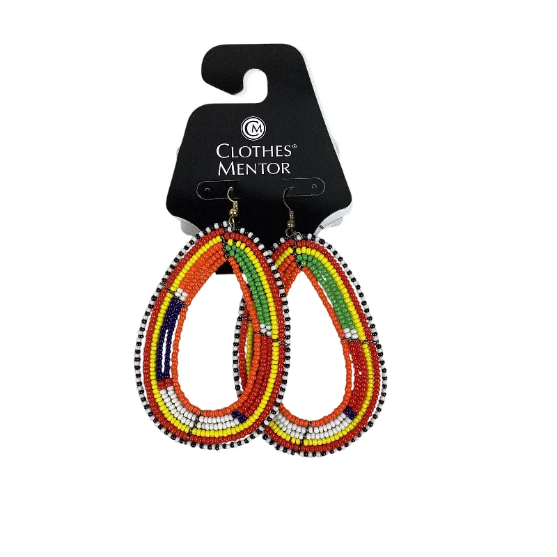 African Drop Earrings with Culture -Earrings Dangle/drop By Cmc