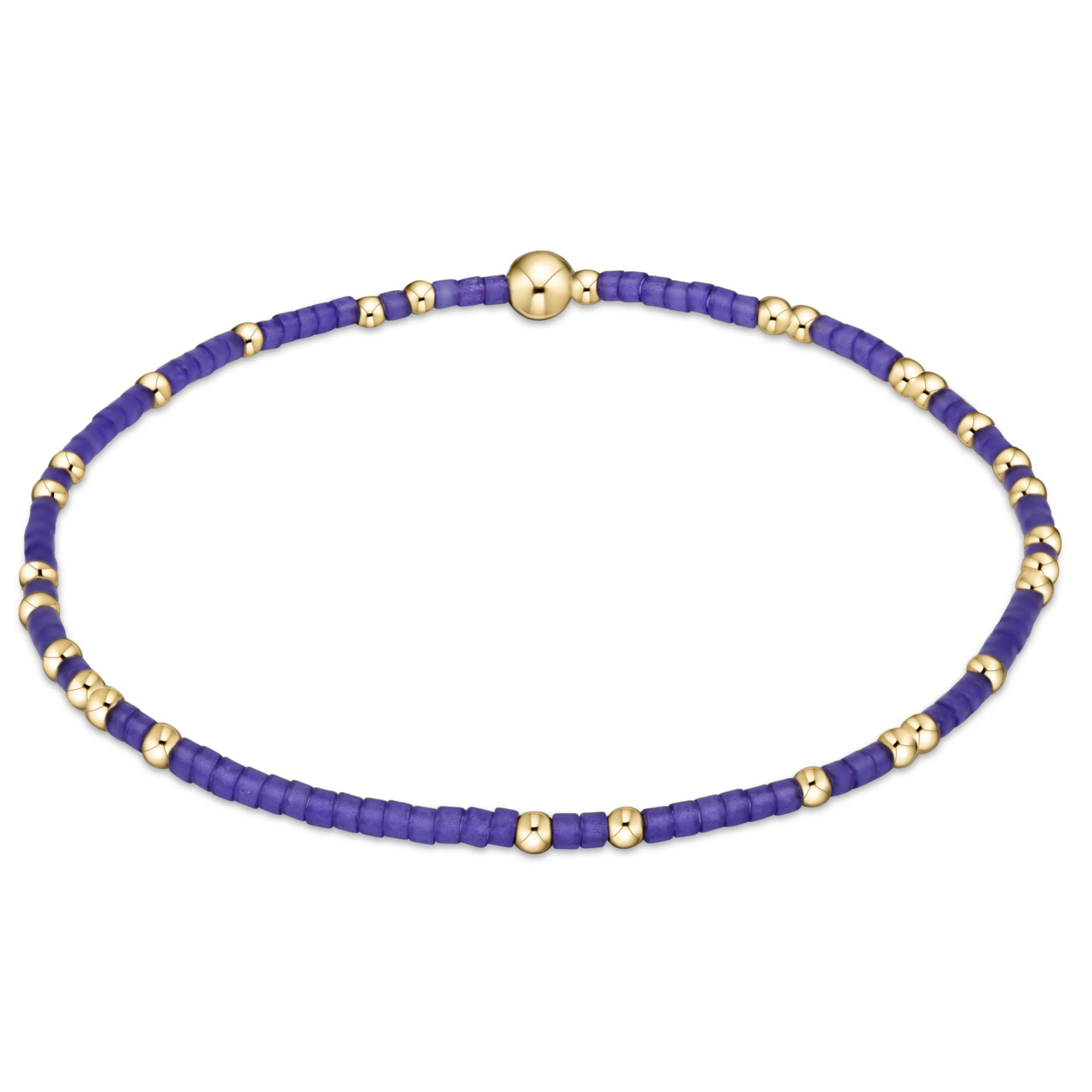 Bangles with sleek opal for iridescent charm -enewton 7.25" extends  Gameday Hope Unwritten Bracelet - Deep Purple