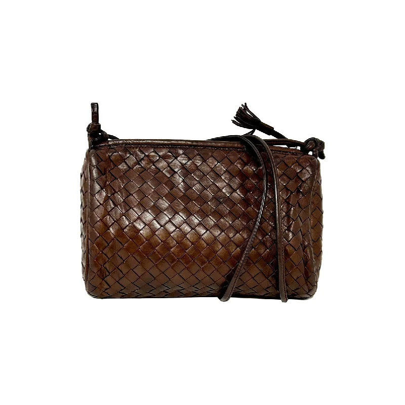 Women's bags with soft suede material and adjustable strap for easy wear-Bottega Veneta Intrecciato Crossbody