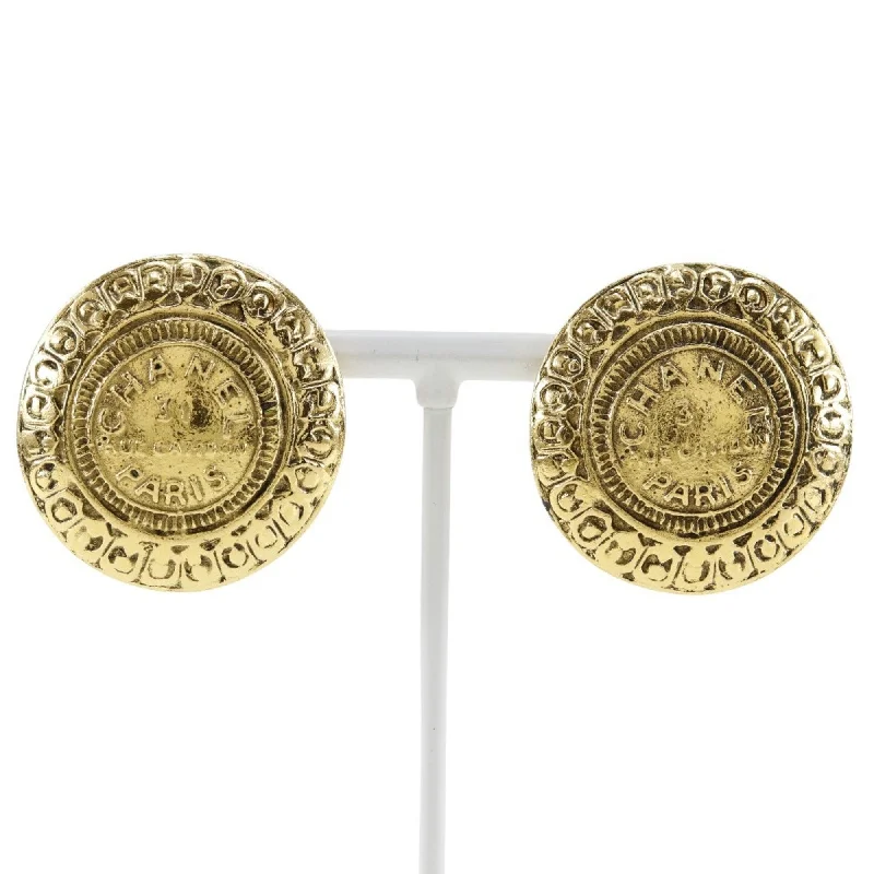 Drop Earrings with Symbolic Elements -Chanel Cambon  Clip Earrings (Pre-Owned)