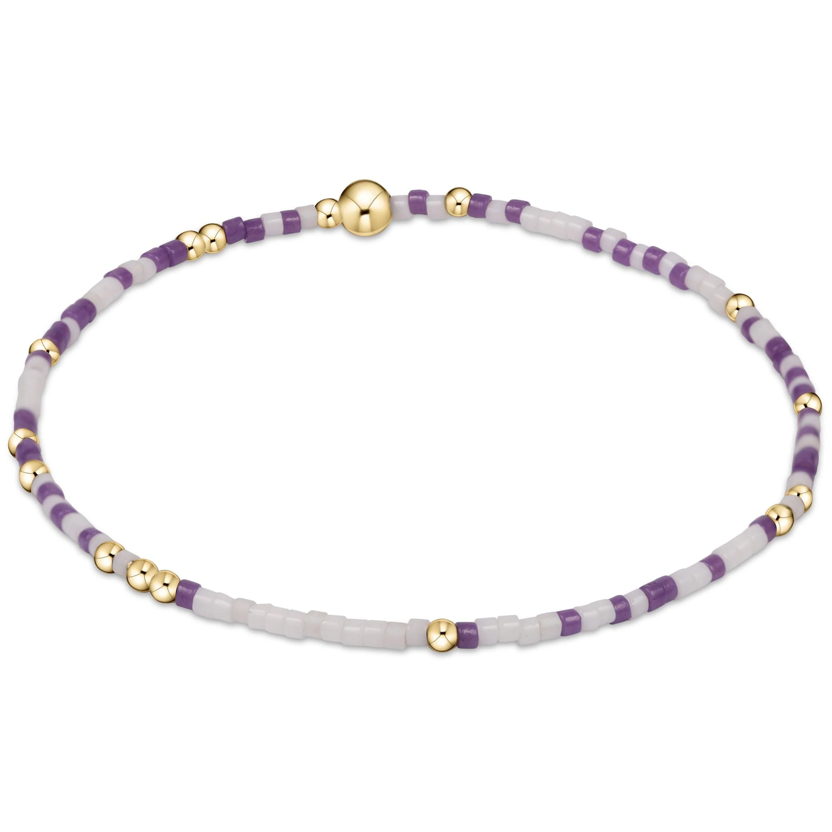 Bracelets with sleek topaz for icy shine -enewton 6.25" Gameday Hope Unwritten Bracelet - Purple White