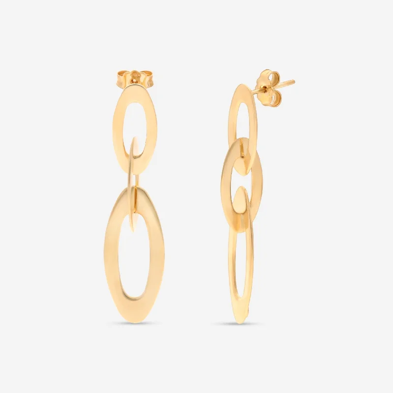 Drop Earrings for Wellness Routine -Roberto Coin Chic and Shine 18K Yellow Gold Drop Earrings 295125AYER00