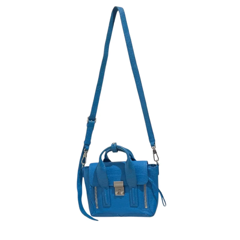 Women's bags with anti-theft design and hidden zippers for added security-3.1 phillip lim/Cross Body Bag/Leather/BLU/DOUBLE ZIP FRONT