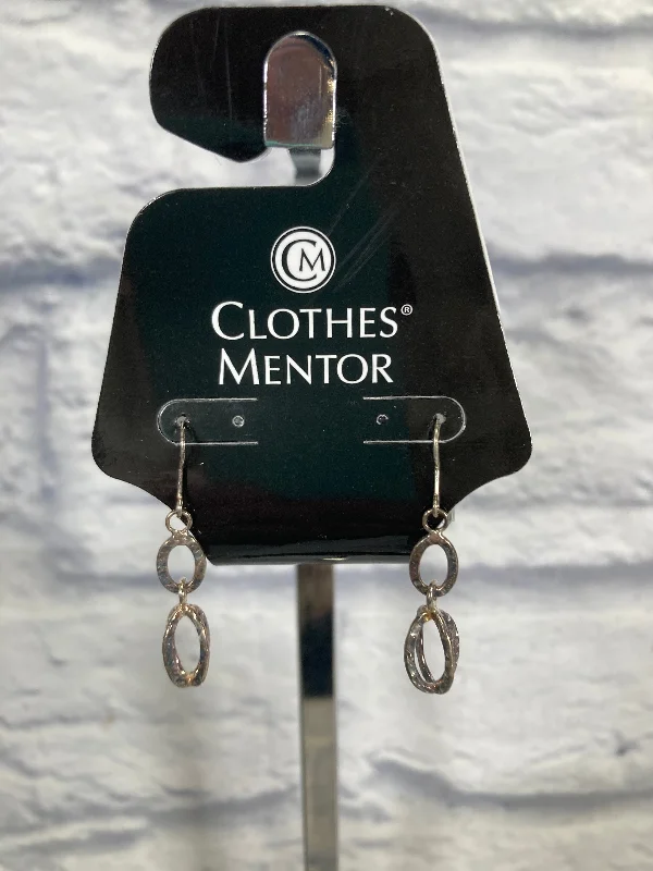 Drop Earrings with Hammered Finish -Earrings Dangle/drop By Clothes Mentor