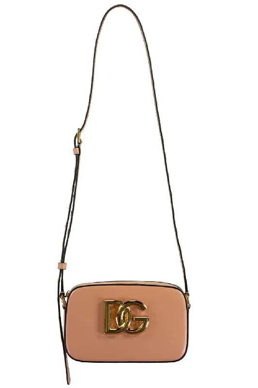 Stylish women's bags with leather material and spacious interior for essentials-3.5 Leather Crossbody Bag - Antique Pink