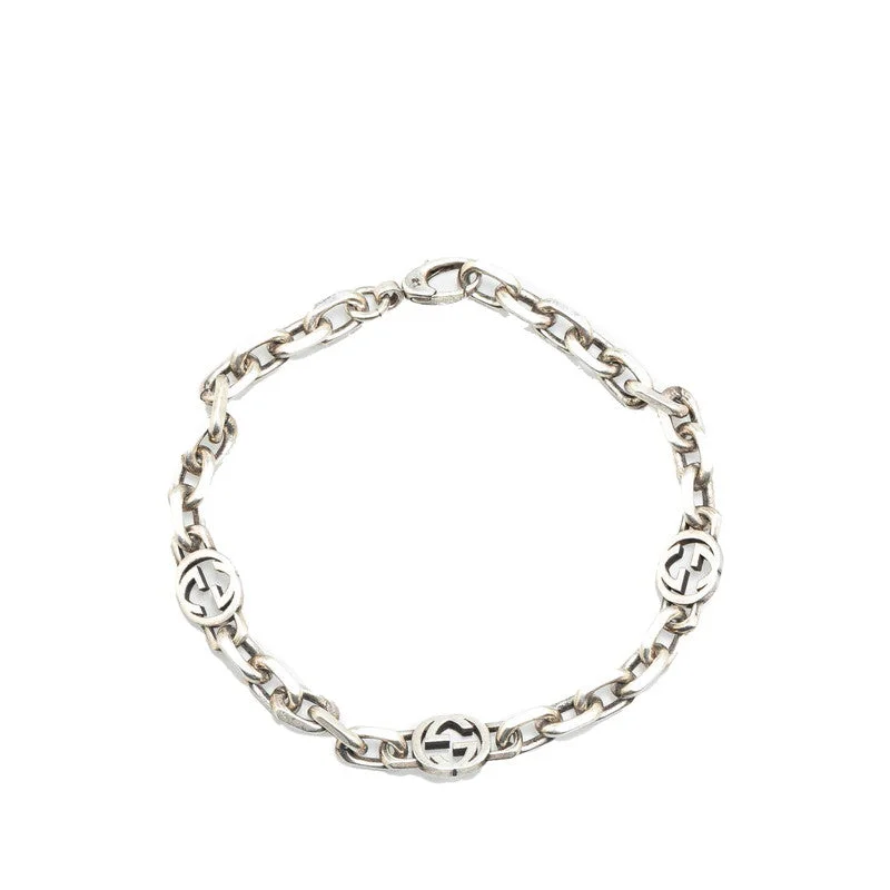 Bracelets with branch patterns for nature flair -Gucci Interlocking G Silver Chain Bracelet