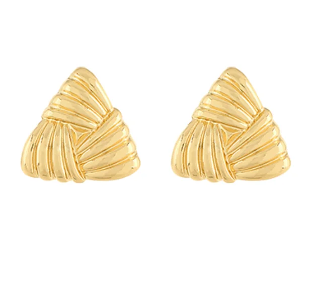 Gold Drop Earrings for Women -Gold Woven Earrings