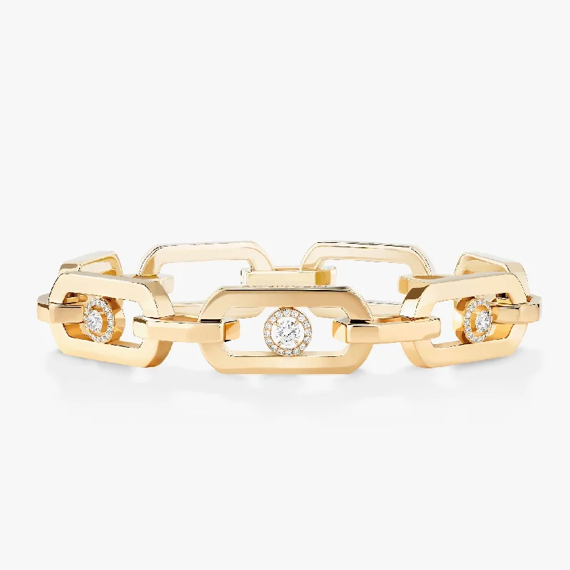 Bracelets with citrine stones for warm tones -0.40ctw Yellow Gold Diamond Link Bracelet