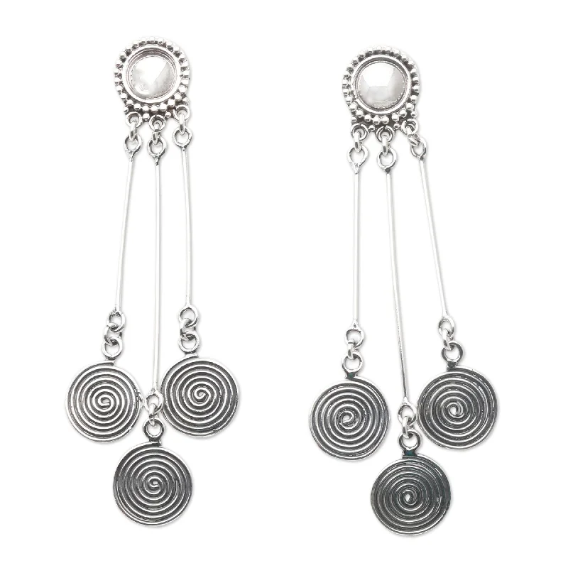 Drop Earrings for Valentine's Day -Novica Handmade Sweet Lolly Sterling Silver Dangle Earrings