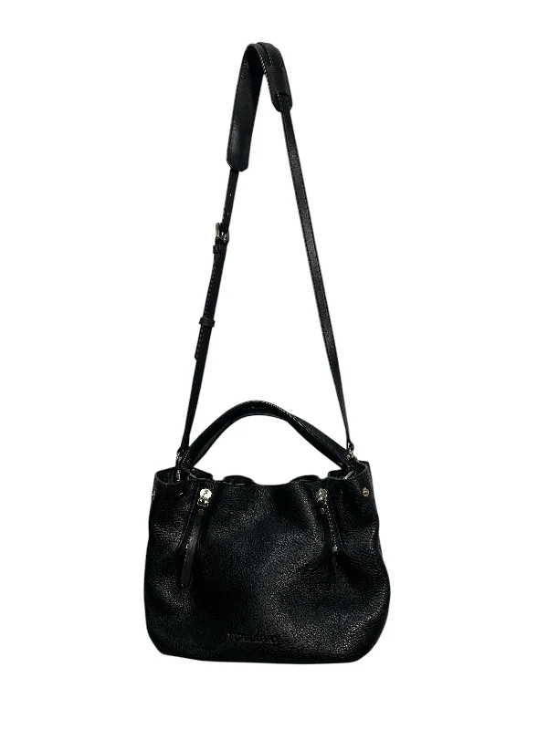 Trendy women's bags with subtle metallic finish and functional design for versatile wear-BURBERRY/Hand Bag/Leather/BLK/