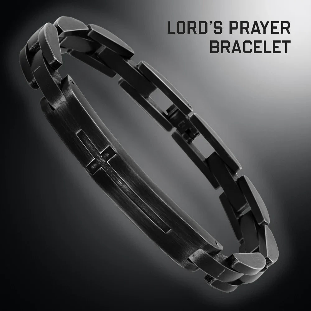 Bracelets with pearl beads for classic beauty -Lord's Prayer Bracelet (Size M-L or L-XL): Helps Pair Veterans With A Service Dog Or Shelter Dog