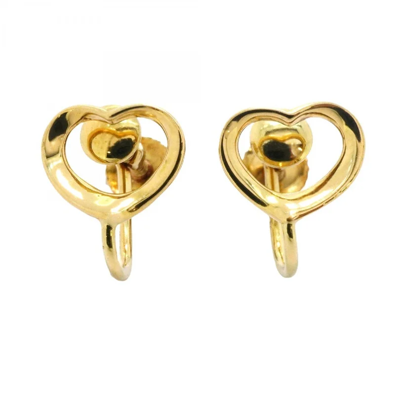 Push Back Drop Earrings for Convenience -Tiffany yellow  (18K) Clip Earrings (Pre-Owned)