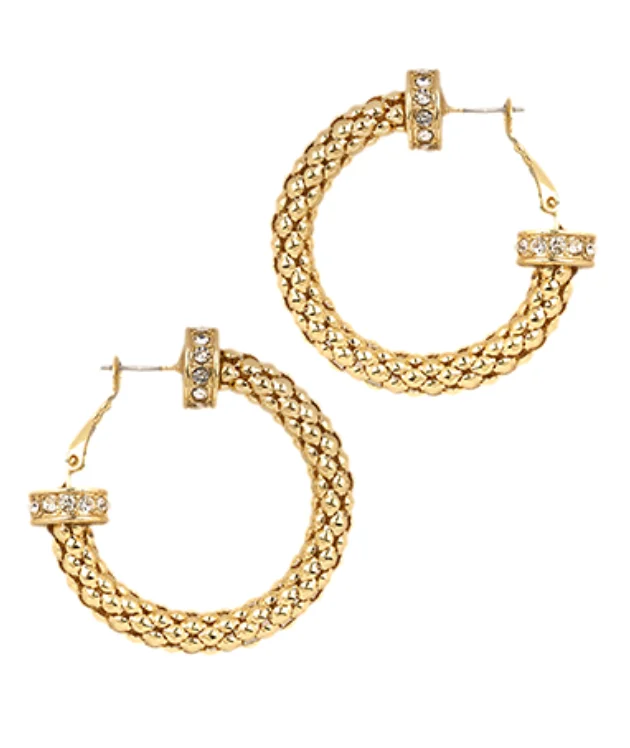 Drop Earrings with Floral Motifs -Brooklyn Gold Earrings