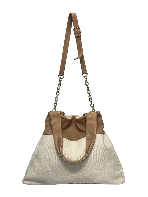 Women's bags with padded straps and sleek finish for comfort and style-GALLARDAGALANTE/Hand Bag/BEG/Canvas/