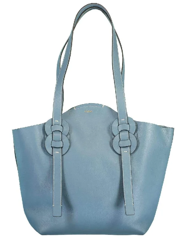 Women's bags with fun, colorful designs and playful details for a fun fashion statement-Medium Mirage Blue Darryl Tote Bag