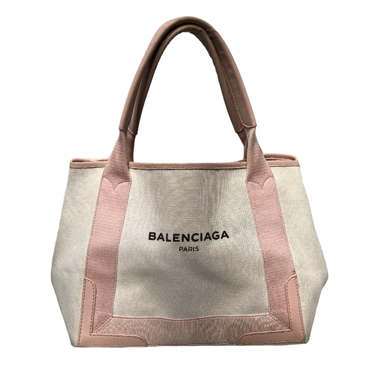 Elegant women's bags with fold-over flap and gold hardware for a polished finish-BALENCIAGA/Bag/MLT/cabas canvas