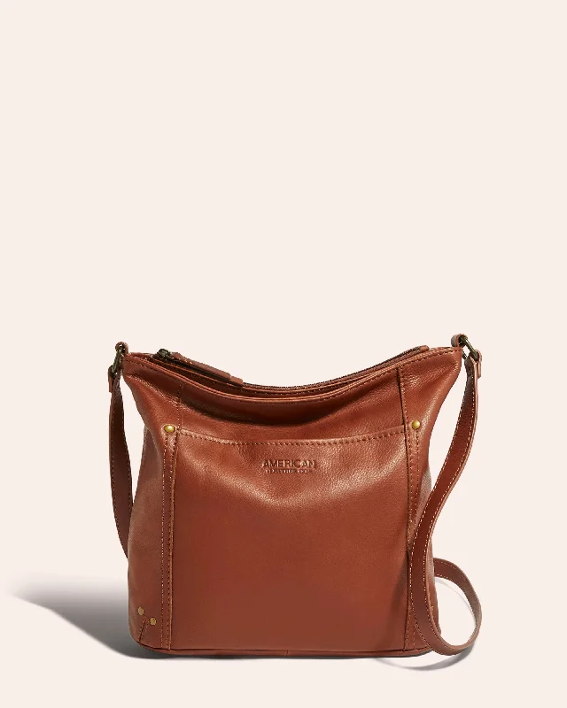 Fashion-forward women's bags with metallic finishes and sleek, modern design-Austin Double Entry Crossbody