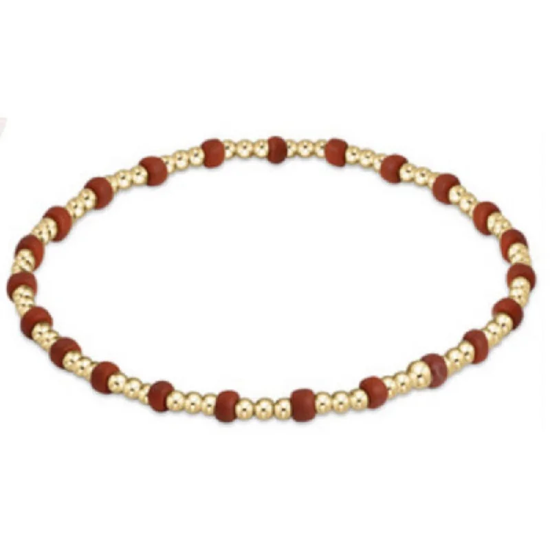 Bracelets with garnet stones for deep red -enewton 6.25" Gameday Hope Sincerity Bracelet Burnt Orange