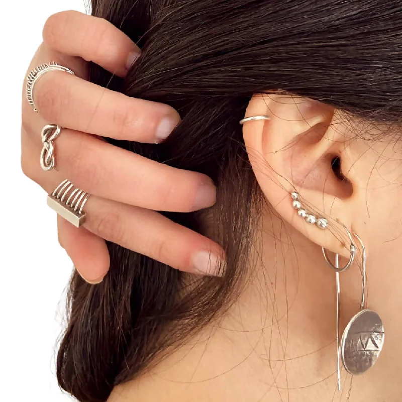 Drop Earrings with Abstract Designs -Earrings Luna