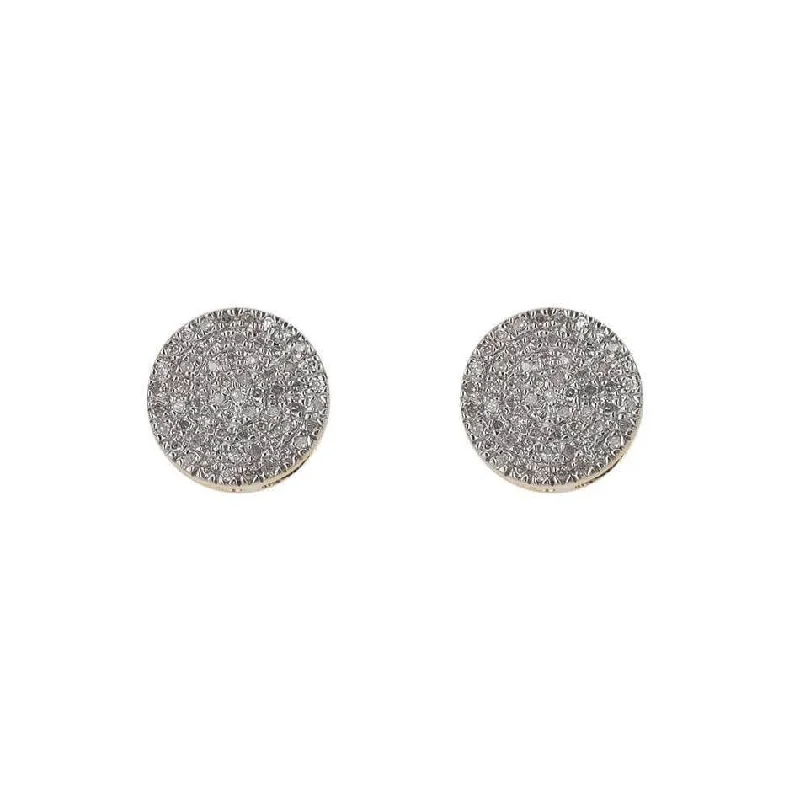 Best hoop earrings with hammered gold for a rustic yet elegant look-0.20CT Diamond Earrings