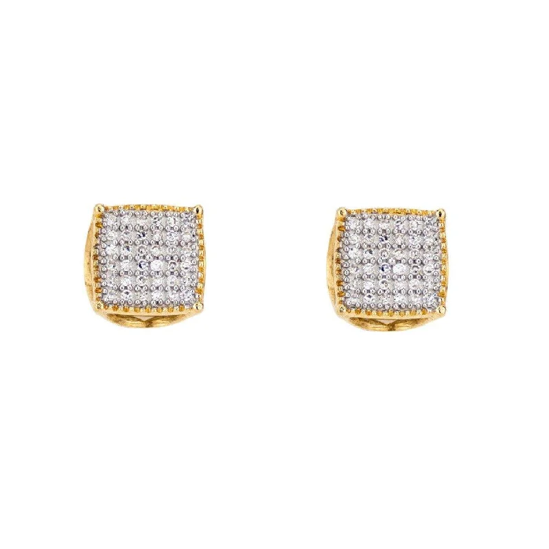 Best hoop earrings with vintage rhinestone embellishments for a retro-glam effect-0.33CT Diamond Earrings