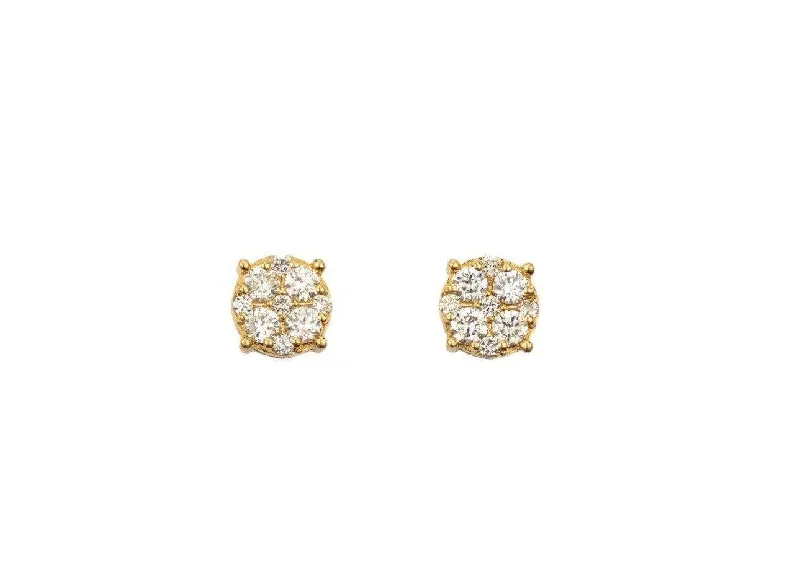 Hoop earrings with circle designs for a classic and timeless shape-0.74CT Diamond Earrings