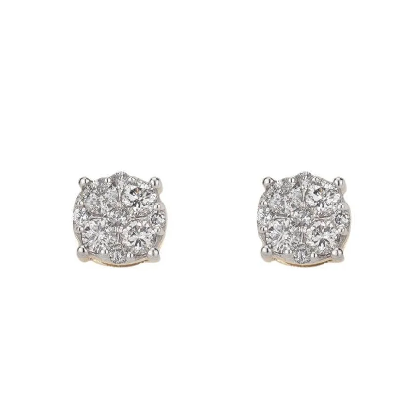 Hoop earrings with spiral designs for a dynamic and fluid look-0.98CT Diamond Earrings