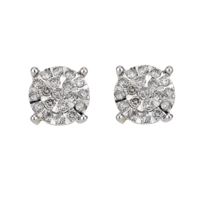 Hoop earrings with multi-tone finishes for a colorful and layered effect-1.02CT Diamond Earrings