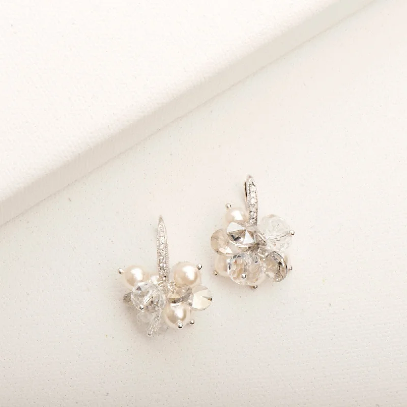 Hoop earrings with circle designs for a classic and timeless shape-Cloudburst Cluster Earring