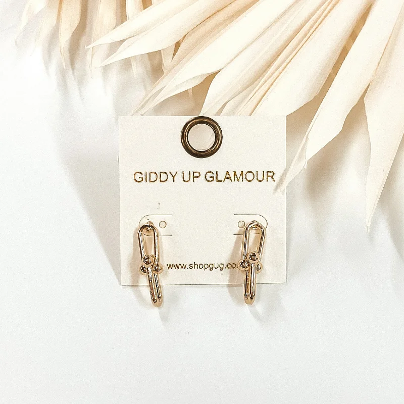 Best hoop earrings with baroque pearls for a luxurious and elegant vibe-Loved Up Dangle Earrings in Gold