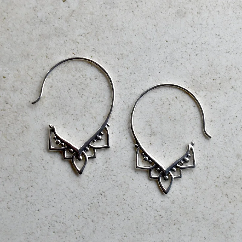 Hoop earrings with twisted metal designs for a dynamic and modern style-Delicate Hook Hoops