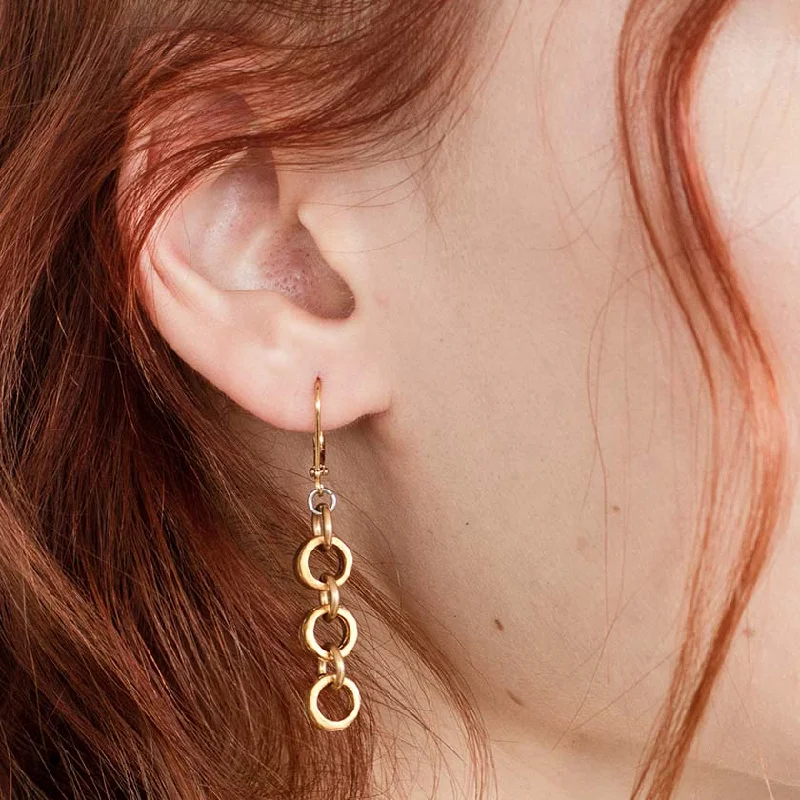 Hoop earrings with gold accents for a warm, elegant statement piece-Dieppe Earrings