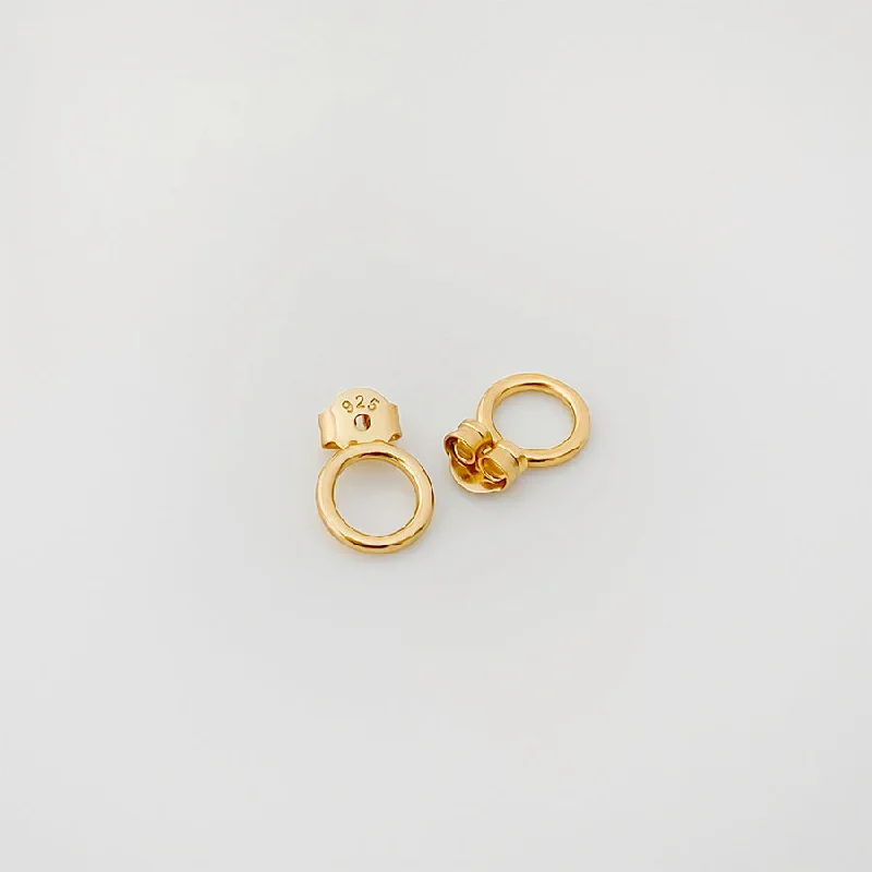 Hoop earrings with hearts for a sweet and romantic gesture-Gold Earring Lifters